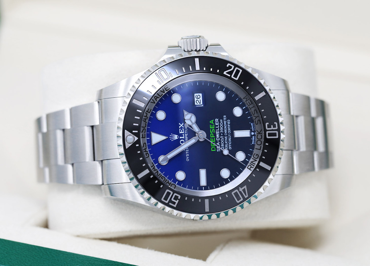 svær at tilfredsstille Motel Mindst Rolex Sea-Dweller Deepsea 126660 James Cameron Stainless Steel Watch Blue  Dial