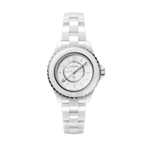 Chanel J12 Quartz H5704 White Ceramic Watch White MOP Dial