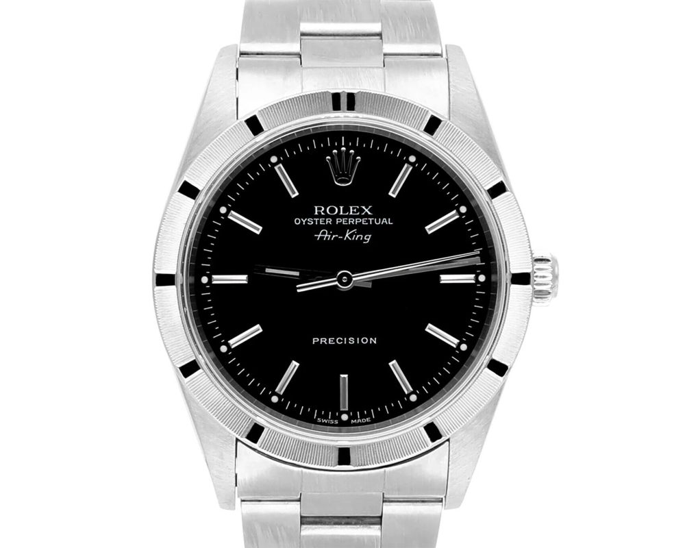 Rolex Oyster Perpetual Air-King 34mm Black Steel Oyster 14010