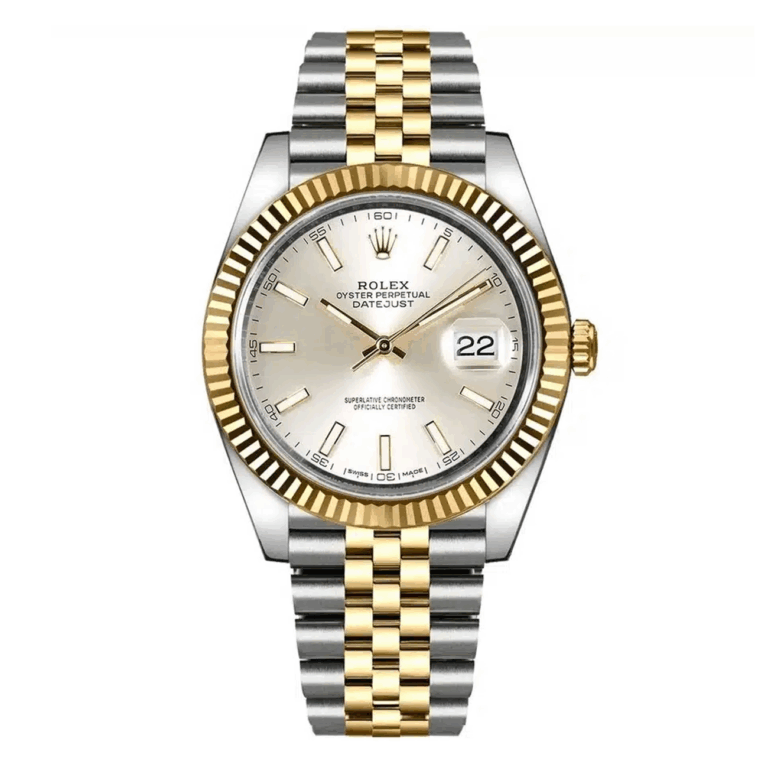 Rolex Datejust 126333-0002 Jubilee Bracelet 41mm Stainless Steel & Yellow Gold Watch Silver Index Dial