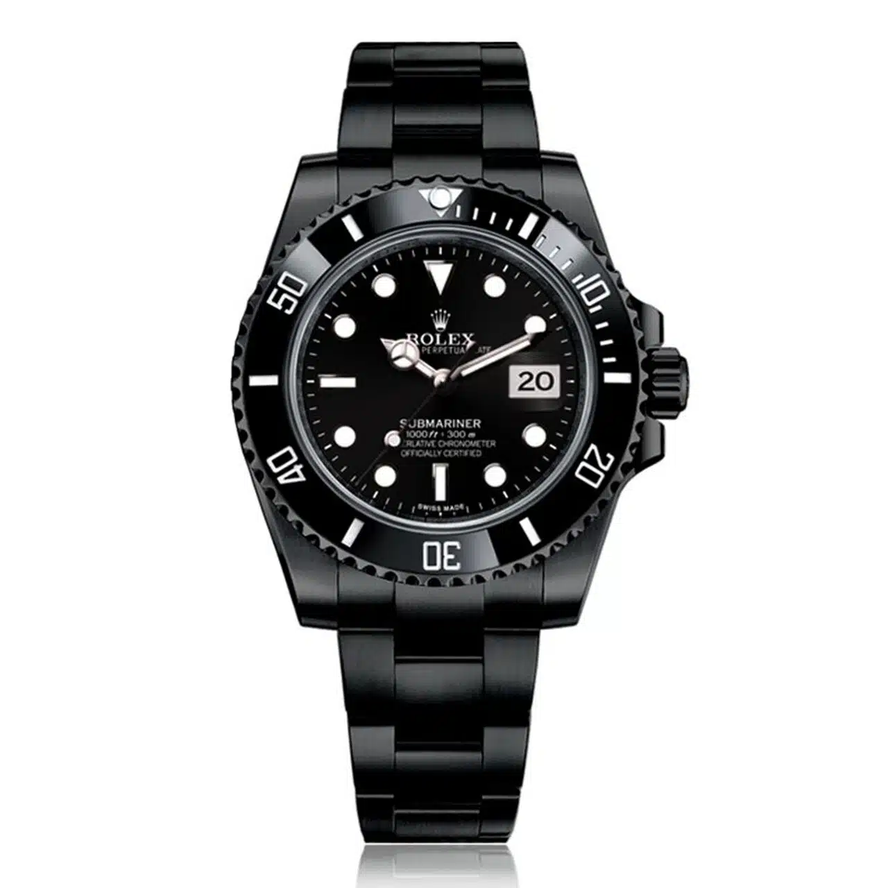 Rolex Submariner Date Black PVD/DLC Coated Stainless Steel Watch 116610LN