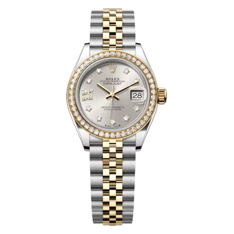 Rolex Datejust 28mm 279383RBR-0003 Stainless Steel & Yellow Gold with Diamond Bezel Watch Silver Star Diamond Dial