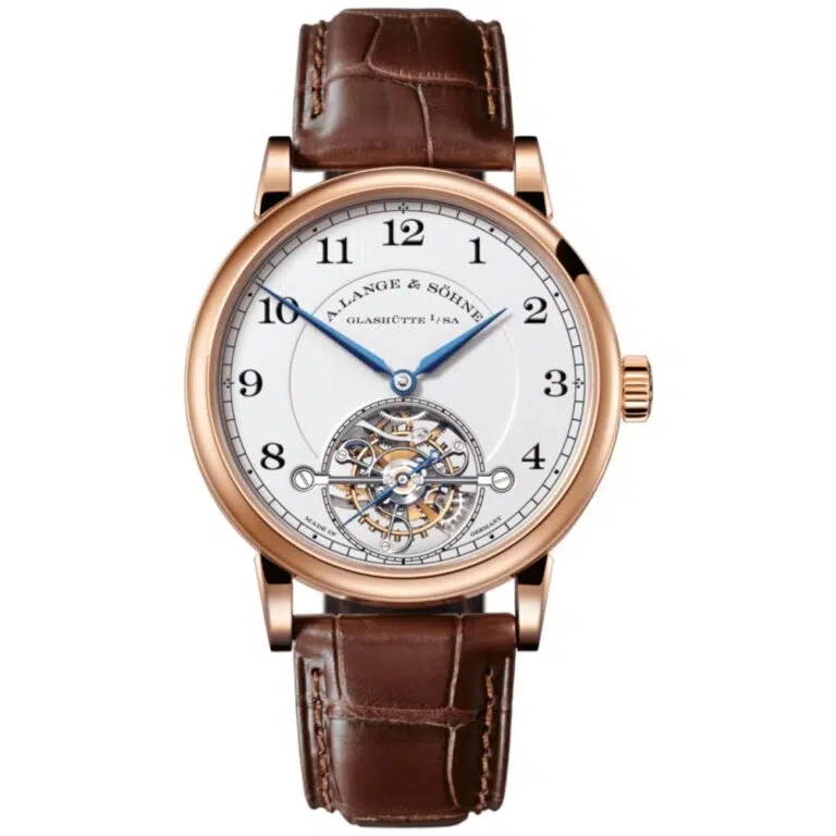 A. Lange & Söhne 1815 Tourbillon 730.032 Rose Gold with Brown Leather Watch Silver Arabic Dial 2024