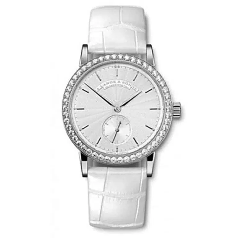 A. Lange & Söhne Saxonia Silver Dial 835.03 White Gold with White Leather Watch Silver Dial 2024