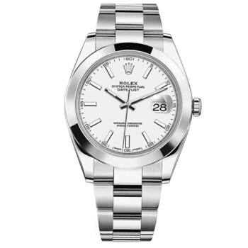 Rolex Datejust II 116300 41mm Stainless Steel with White Dial Watch 2017