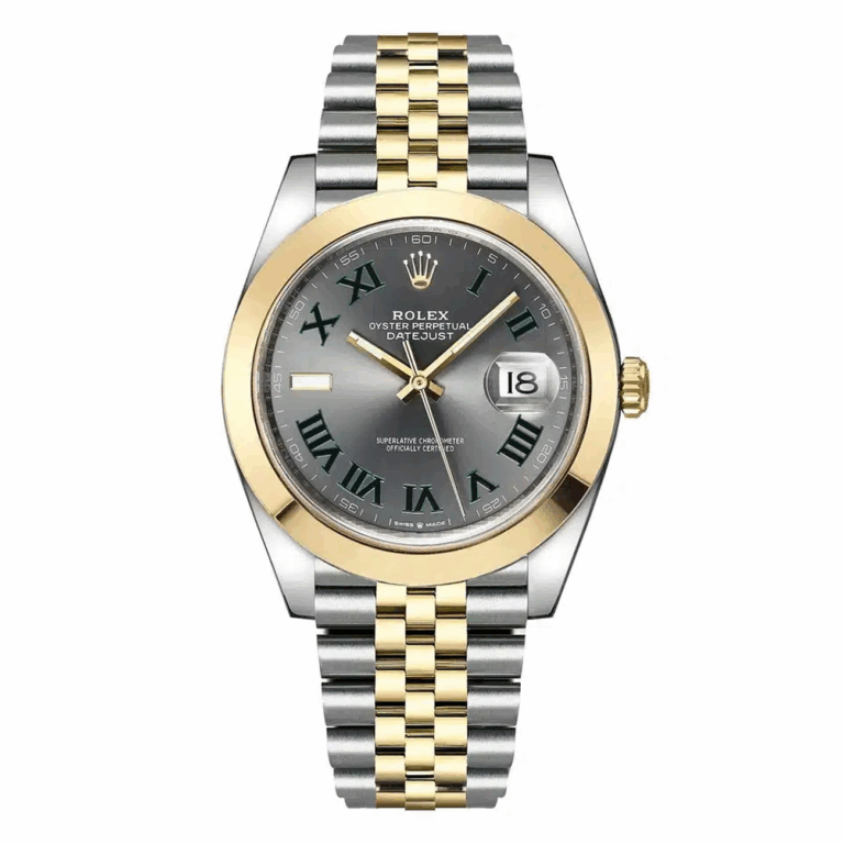 Rolex Datejust 41mm Jubilee 126303-0020 Stainless Steel & Yellow Gold Wimbledon Roman Dial