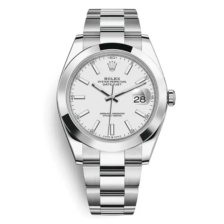 Rolex Datejust 41mm 126300-0005 White Dial Oyster Stainless Steel Watch