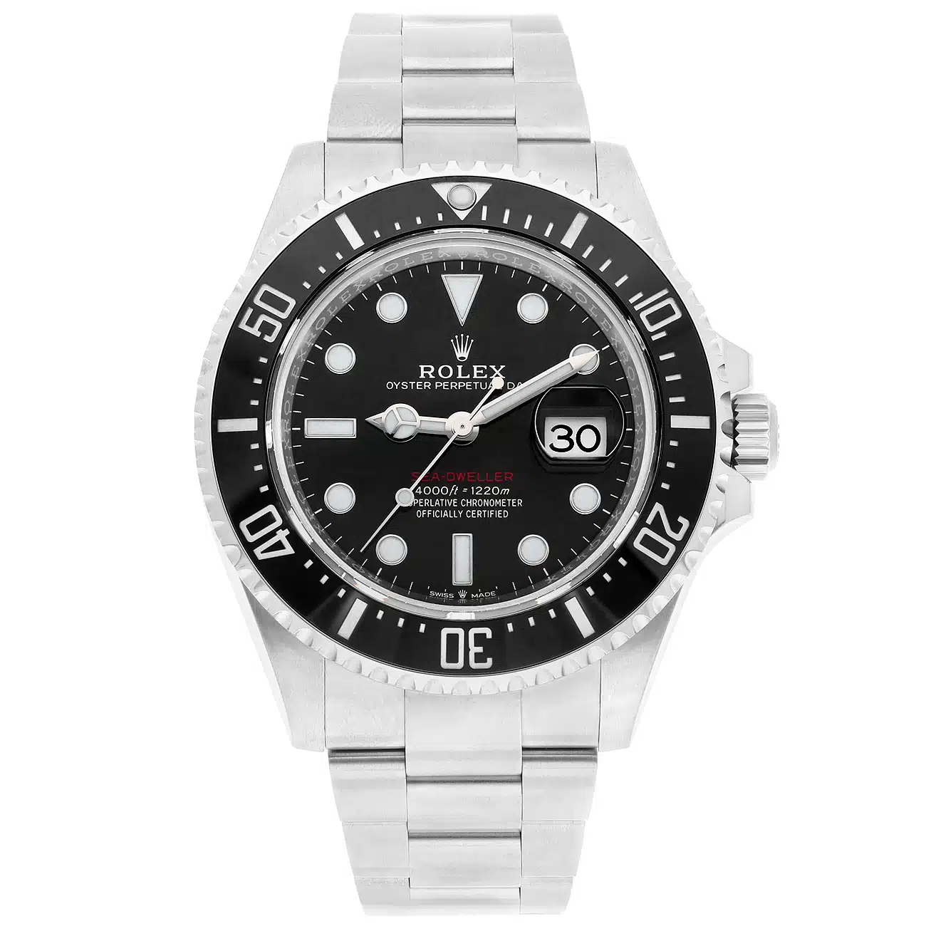 Rolex Sea-Dweller 126600 black dial, stainless steel watch