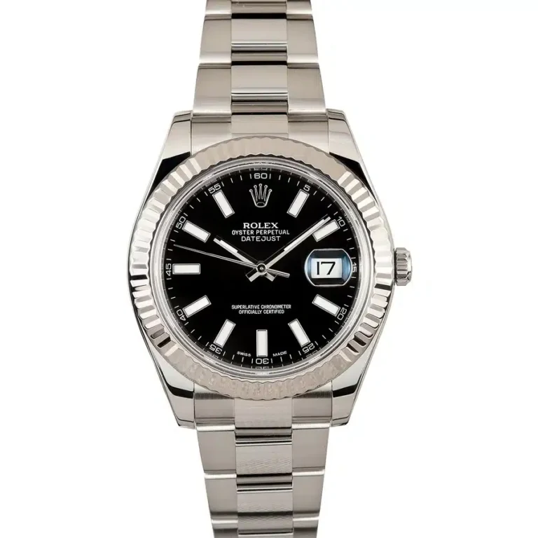 Rolex Datejust II 116334-0003 Black Index Dial Stainless Steel Watch