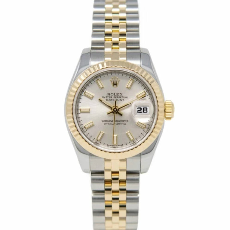 Rolex Lady-Datejust 179173 26mm Steel & Yellow Gold Watch Silver Index Jubilee
