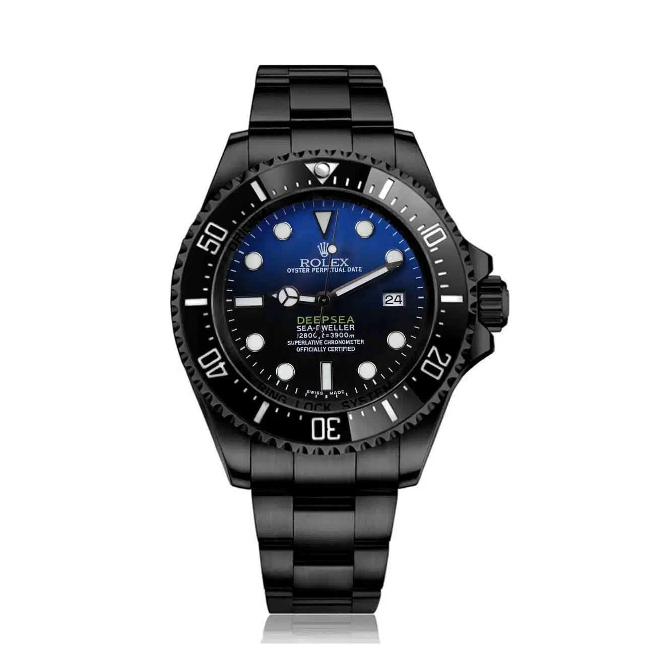 Rolex D-Blue Sea-Dweller Deepsea Black PVD/DLC Coating 116660 MINT