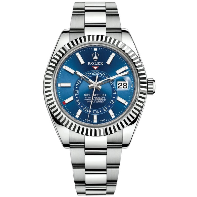 Rolex Sky-Dweller 42mm Oyster 326934-0003 Stainless Steel & White Gold Watch Blue Dial Never Worn