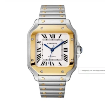 Cartier Santos Medium Size W2SA0016 Steel & Yellow Gold Watch