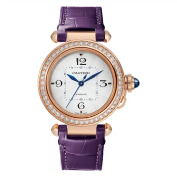 Cartier Pasha de Cartier WJPA0012 rose gold watch, diamond bezel
