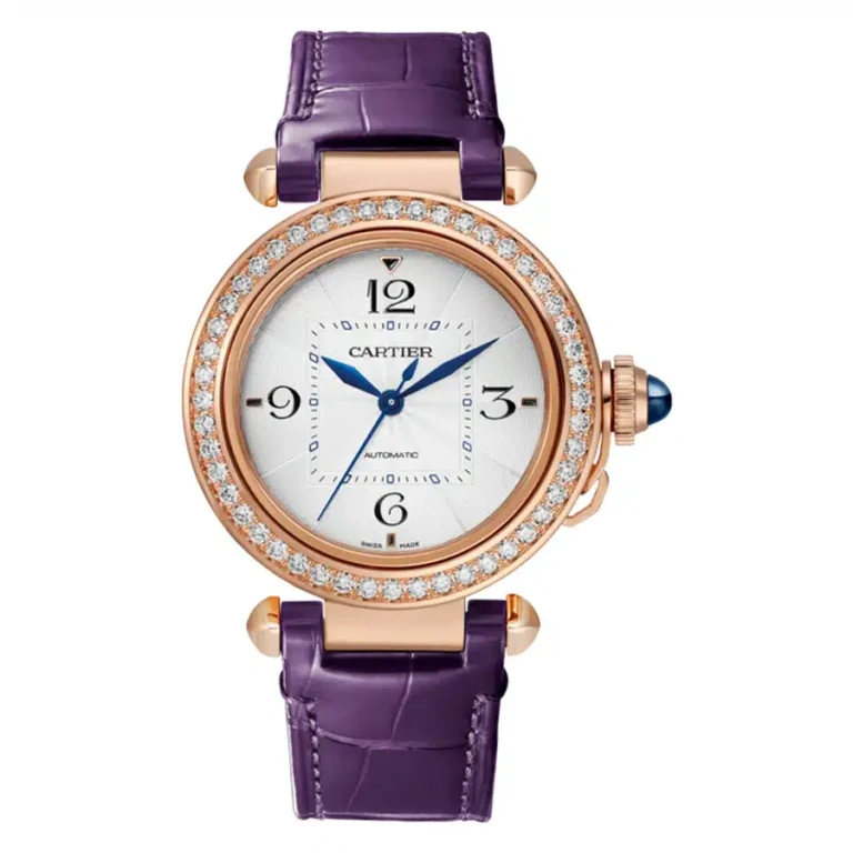Cartier Pasha de Cartier WJPA0012 rose gold watch, diamond bezel