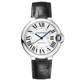 Cartier Ballon Bleu WSBB0028 automatic stainless steel watch, black dial