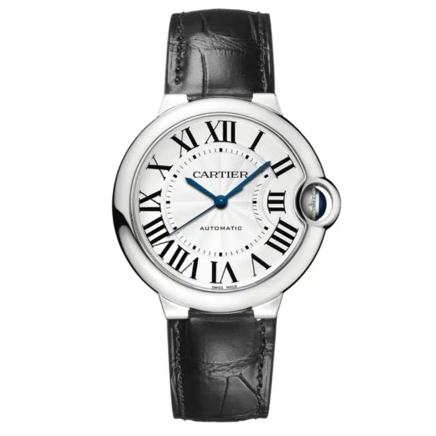 Cartier Ballon Bleu WSBB0028 Cartier Ballon Bleu Automatic Stainless Steel with Black Alligator Leather Watch WSBB0028 with Silver Dial 2024
