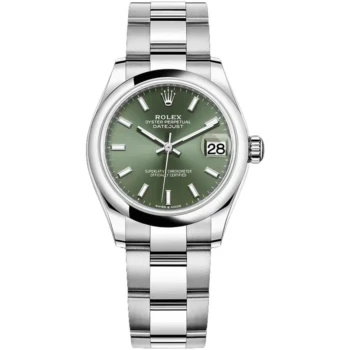 Rolex Datejust 31mm 278240-0011 Oyster Stainless Steel Watch with Green Index Dial