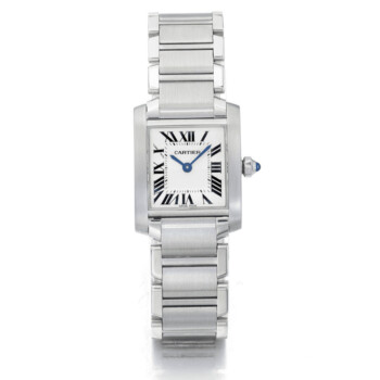 Cartier Tank Stainless Steel Watch 2384