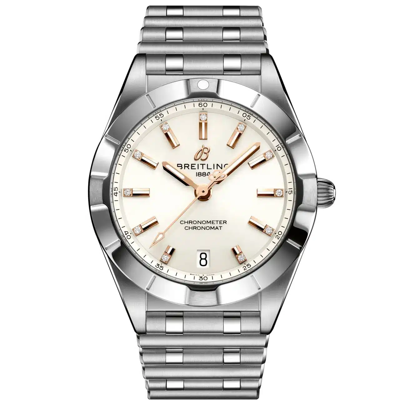 Breitling Chronomat Quartz 32mm A77310101A3A1 Stainless Steel Watch White Dial