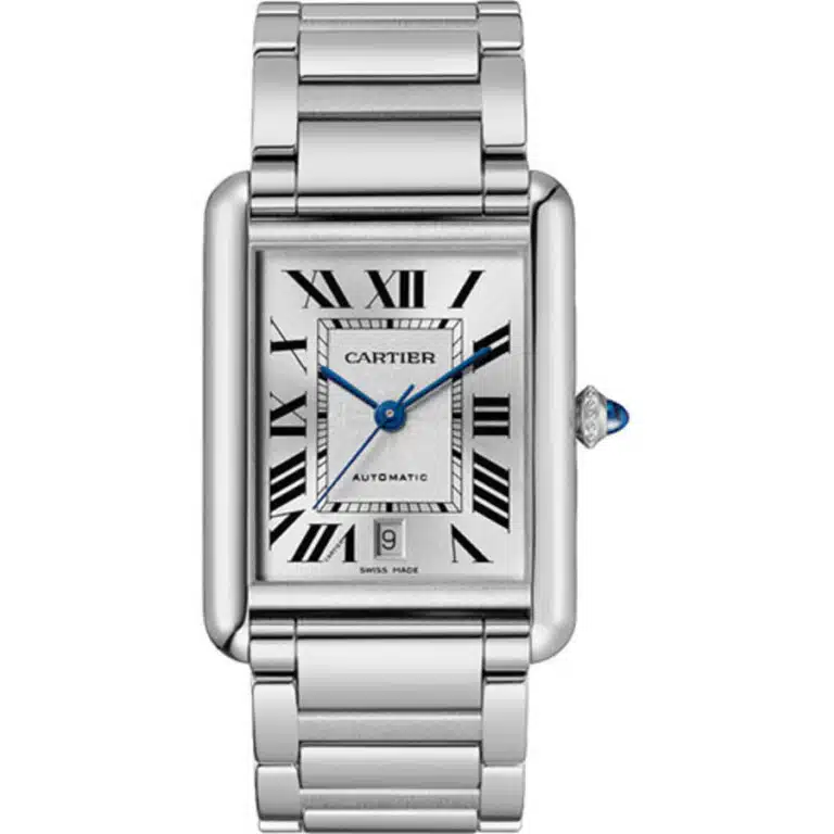 Cartier Tank Must Extra Large Stainless Steel Watch WSTA0053 with Silver Dial