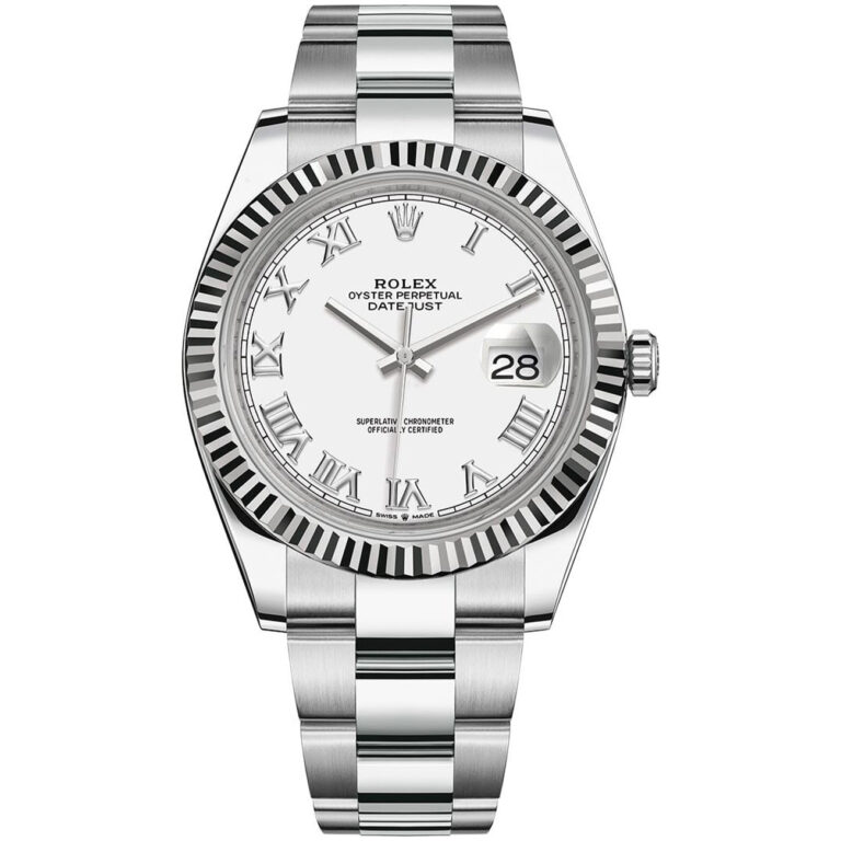 Rolex Datejust 41mm Stainless Steel Watch Silver Dial 126334 – 2016+