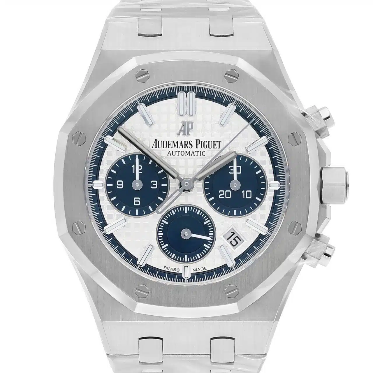 Audemars Piguet Royal Oak 26315ST.OO.1256ST.01 Audemars Piguet Royal Oak Chronograph Automatic 26315ST.OO.1256ST.01 Silver Dial Blue Subdials Stainless Steel Watch
