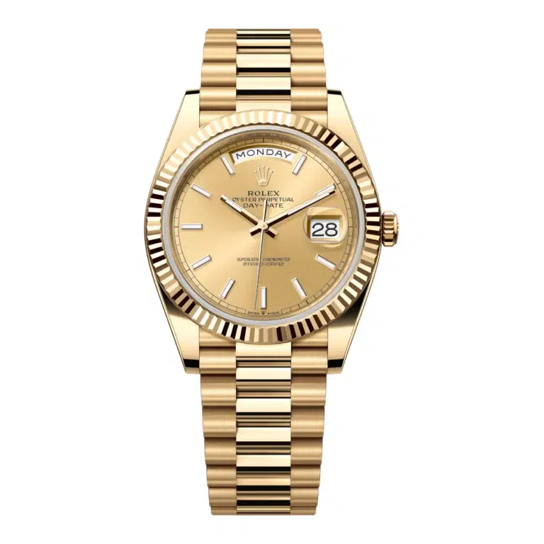 Rolex Day-Date 228238-0003 Champagne Index Dial President Yellow Gold Watch