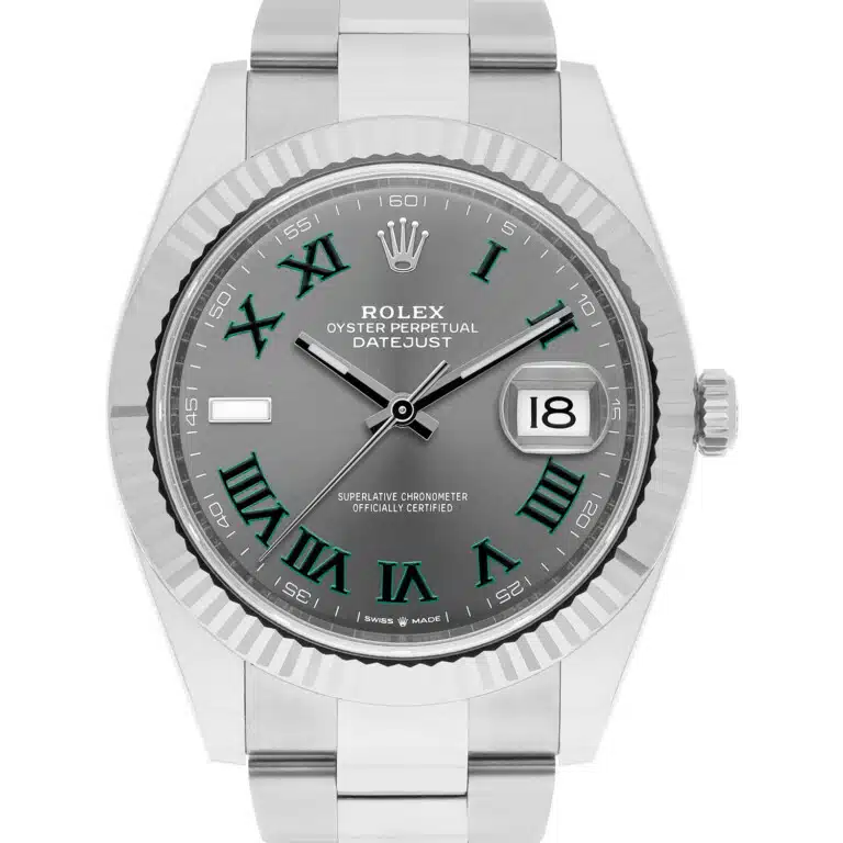 Rolex Datejust 126334-0021 Oyster Stainless Steel with Wimbledon Roman Dial Watch – image 2