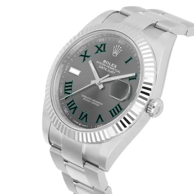 Rolex Datejust 126334-0021 Oyster Stainless Steel with Wimbledon Roman Dial Watch – image 4