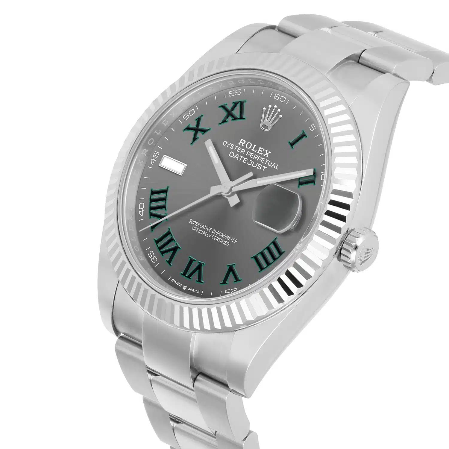 Rolex Datejust 126334-0021 Oyster Stainless Steel with Wimbledon Roman Dial Watch 2020 – image 4