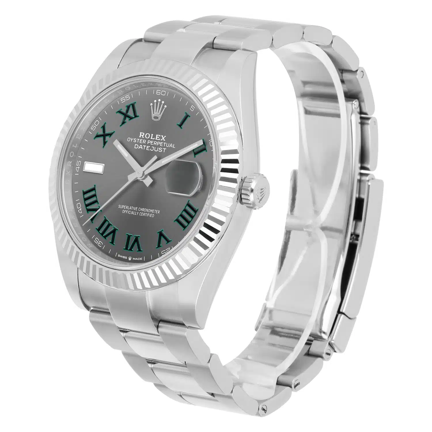 Rolex Datejust 126334-0021 Oyster Stainless Steel with Wimbledon Roman Dial Watch 2020 – image 5