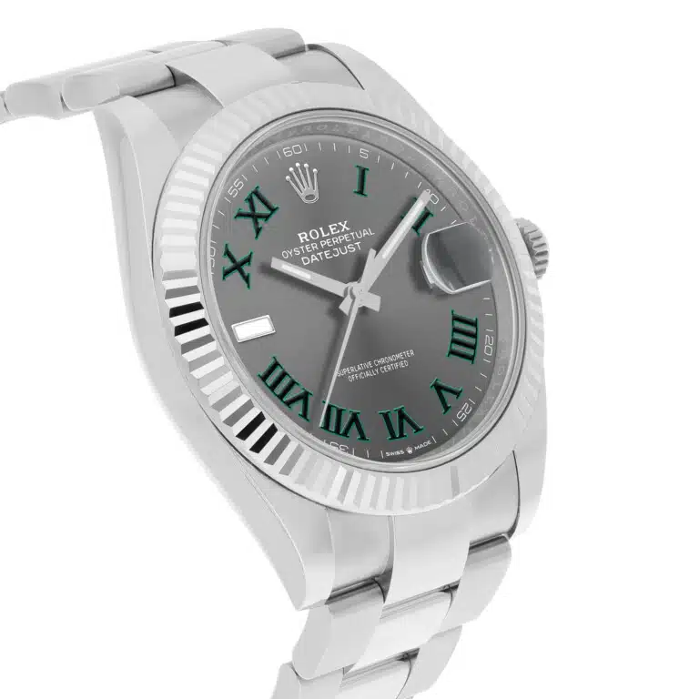 Rolex Datejust 126334-0021 Oyster Stainless Steel with Wimbledon Roman Dial Watch – image 6