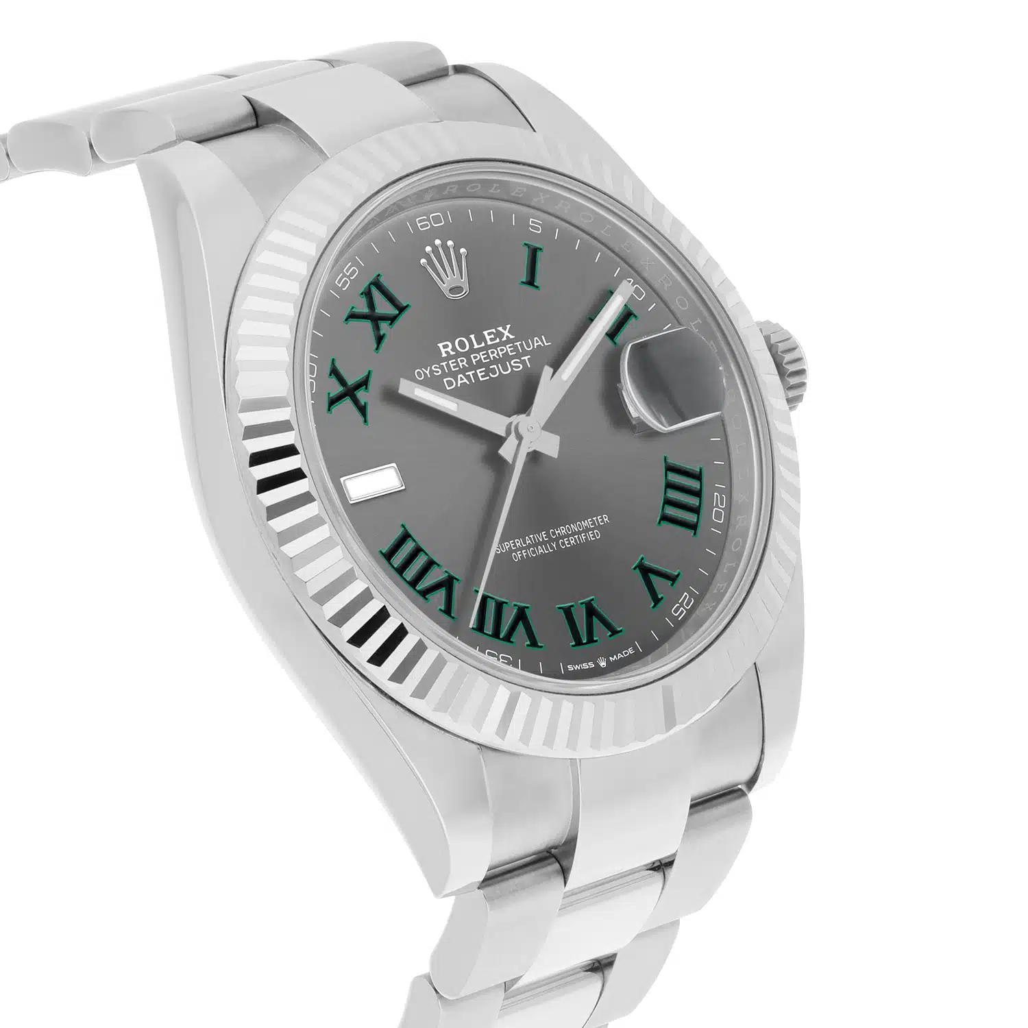 Rolex Datejust 126334-0021 Oyster Stainless Steel with Wimbledon Roman Dial Watch 2020 – image 6