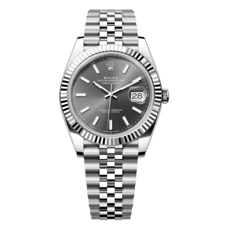 Rolex Datejust 126334-0014 41mm Grey Index Dial Jubilee Bracelet Stainless Steel Watch