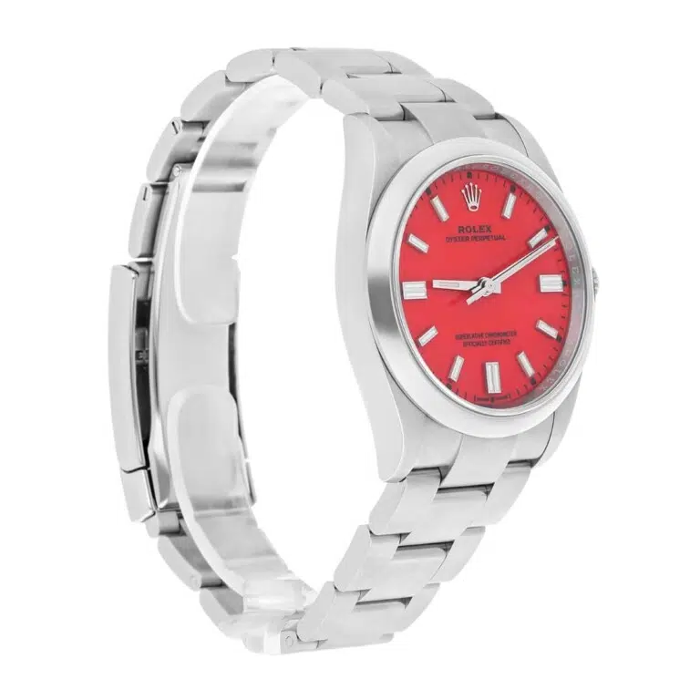 Rolex Oyster Perpetual 36 Coral Red Dial 126000-0007 Model Stainless Steel Discontinued Unisex Watch – image 3