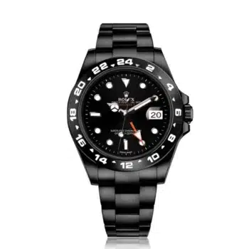 Rolex Explorer II Black PVD/DLC Coated Stainless Steel Watch White Numerals Bezel 216570