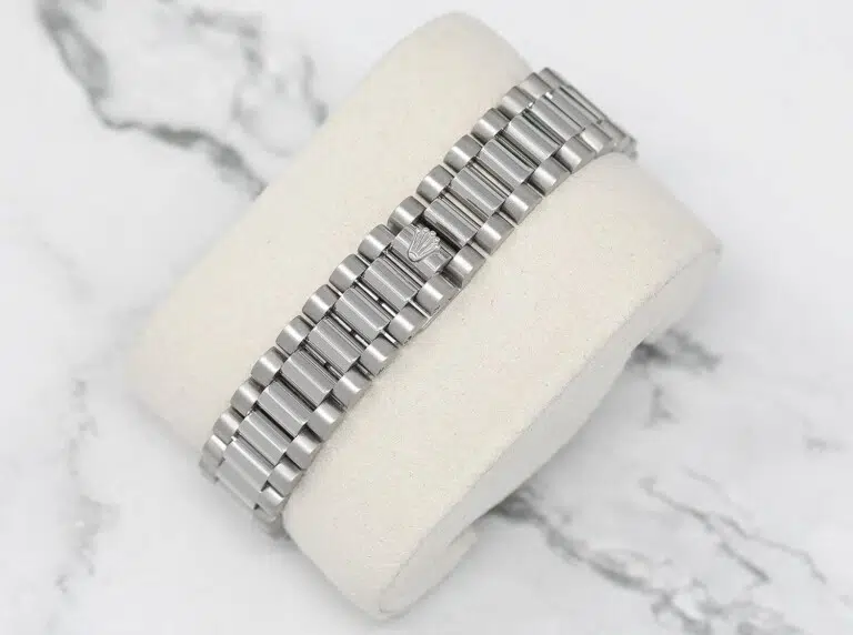Rolex Datejust 31 White Gold Silver Diamond Dial Ladies Watch Presidential Band with Diamond Bezel 68279 – image 4