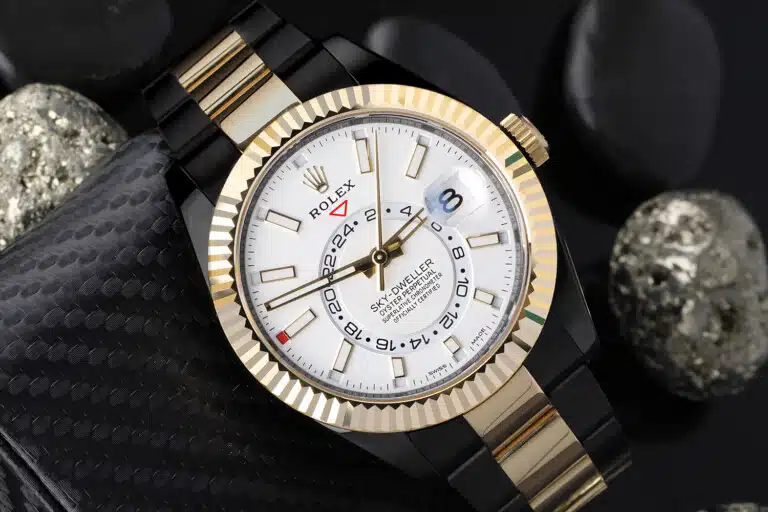 Rolex Sky-Dweller 326933 Oyster Band Black PVD/DLC Coated 18K Yellow Gold & Steel Watch – image 3