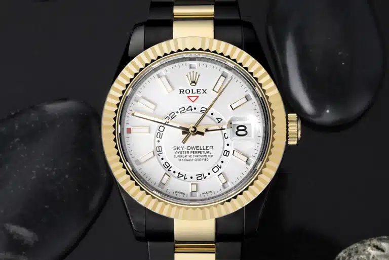 Rolex Sky-Dweller 326933 Oyster Band Black PVD/DLC Coated 18K Yellow Gold & Steel Watch – image 4