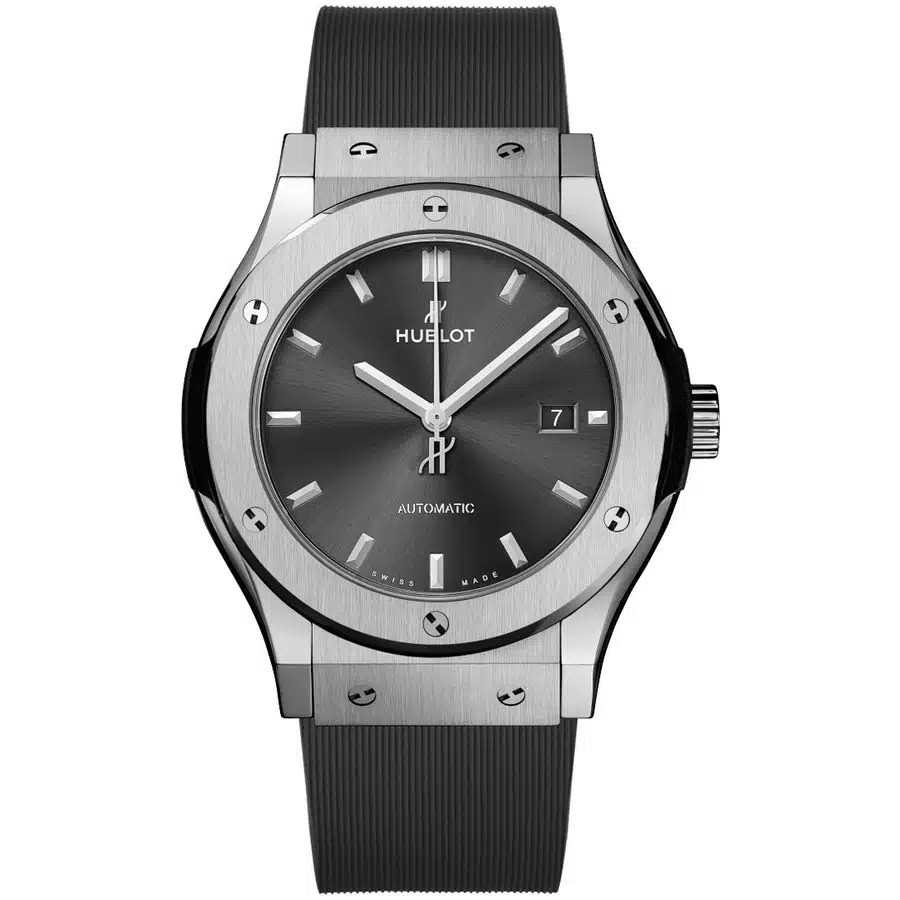 Hublot Classic Fusion 542.NX.7071.RX Grey Dial and Black Rubber Watch