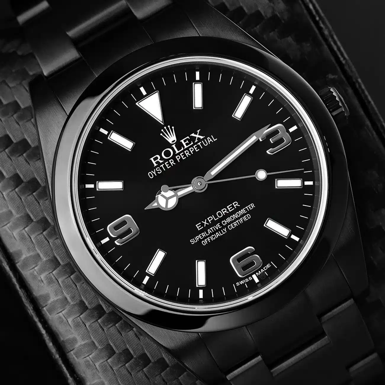 Rolex Explorer 214270 Black PVD/DLC Coated Stainless Steel Watch – image 4