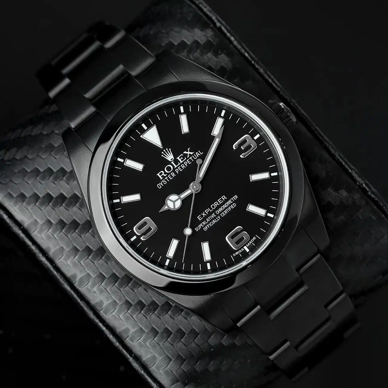 Rolex Explorer 214270 Black PVD/DLC Coated Stainless Steel Watch – image 5