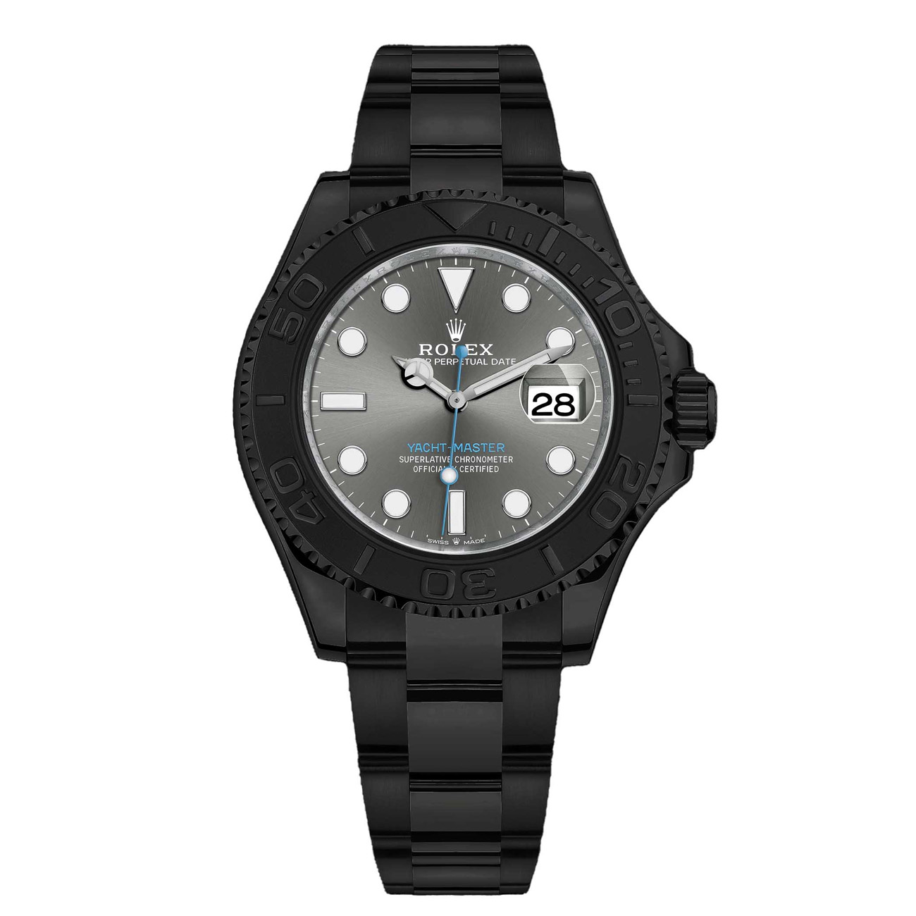 Rolex Yacht-Master 40mm PVD/DLC Coated Stainless Steel and Platinum Watch 116622