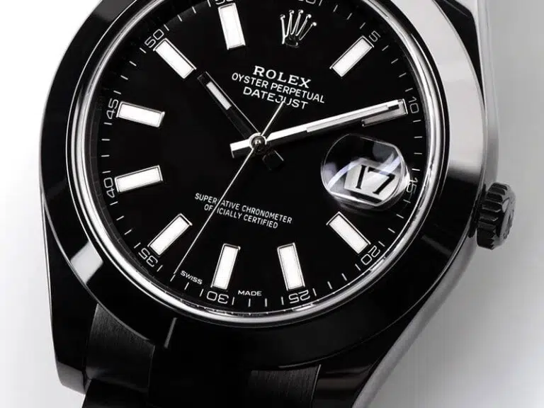 Rolex 41mm Datejust II Black PVD/DLC Watch Oyster Band Black Dial – image 2
