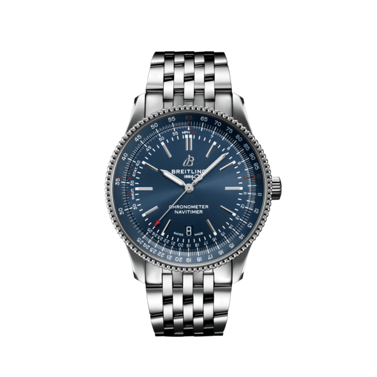 Breitling Navitimer 41 A17326161C1A1 Stainless Steel Watch Blue Dial