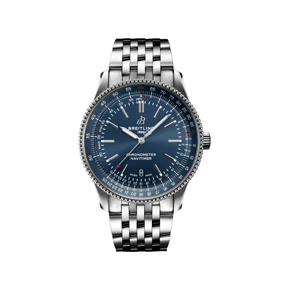 Breitling Navitimer 41 A17326161C1A1 Stainless Steel Watch Blue Dial