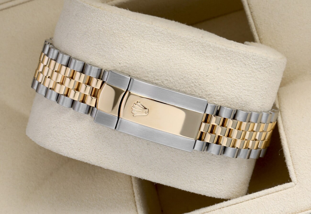 Rolex Datejust 126333-0006 Stainless Steel Yellow Gold with Black Diamond Dial Watch