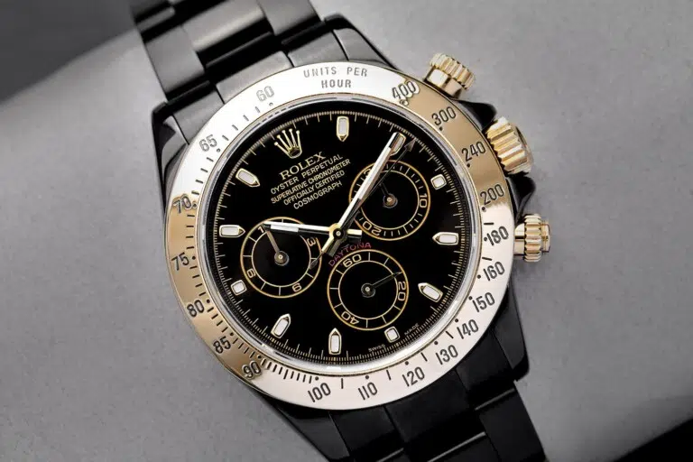 Rolex Cosmograph Daytona Black PVD/DLC Coated Watch with Yellow Gold Bezel 116523 – image 3