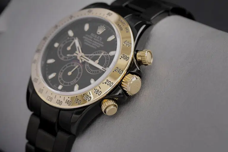 Rolex Cosmograph Daytona Black PVD/DLC Coated Watch with Yellow Gold Bezel 116523 – image 4